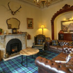 Tannochbrae guest have access to all areas of the house such as our cosy lounge area, complete with chesterfield sofas, open fireplace for cosy evenings.