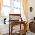 Desk and Seating area in Room 5 Tannochbrae Bespoke Hotel, Near Cairngorms Scotland