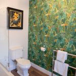 Modern Ensuite Bathroom, Room 6, at The Tannochbrae Guesthouse in Dufftown, Whisky Capital