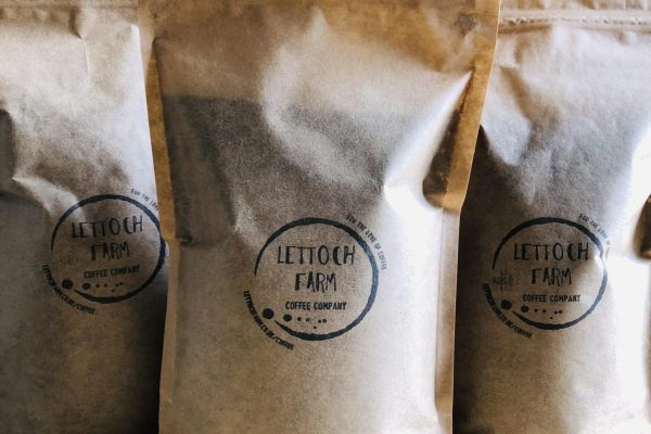 Lettoch Farm, Dufftown, Freshly ground coffee - Our own Lettoch blend of Brazilian and Columbian beans… think chocolate, nut, caramel