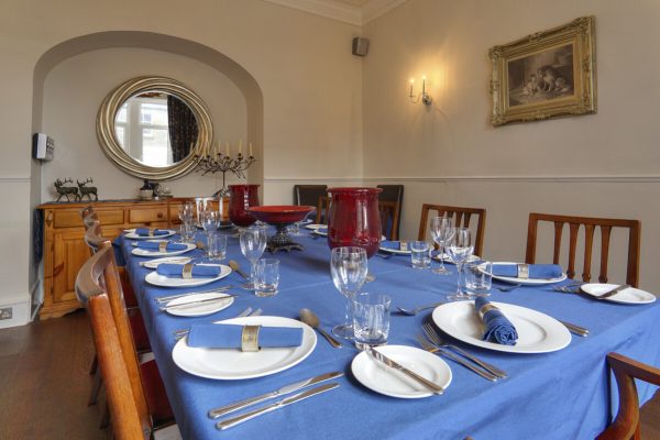 Tannochbrae Dinning Room is available for guest private dining, and breakfast